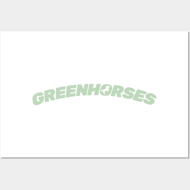 Greenhorses logo pale green Wall Art by ScottCarey